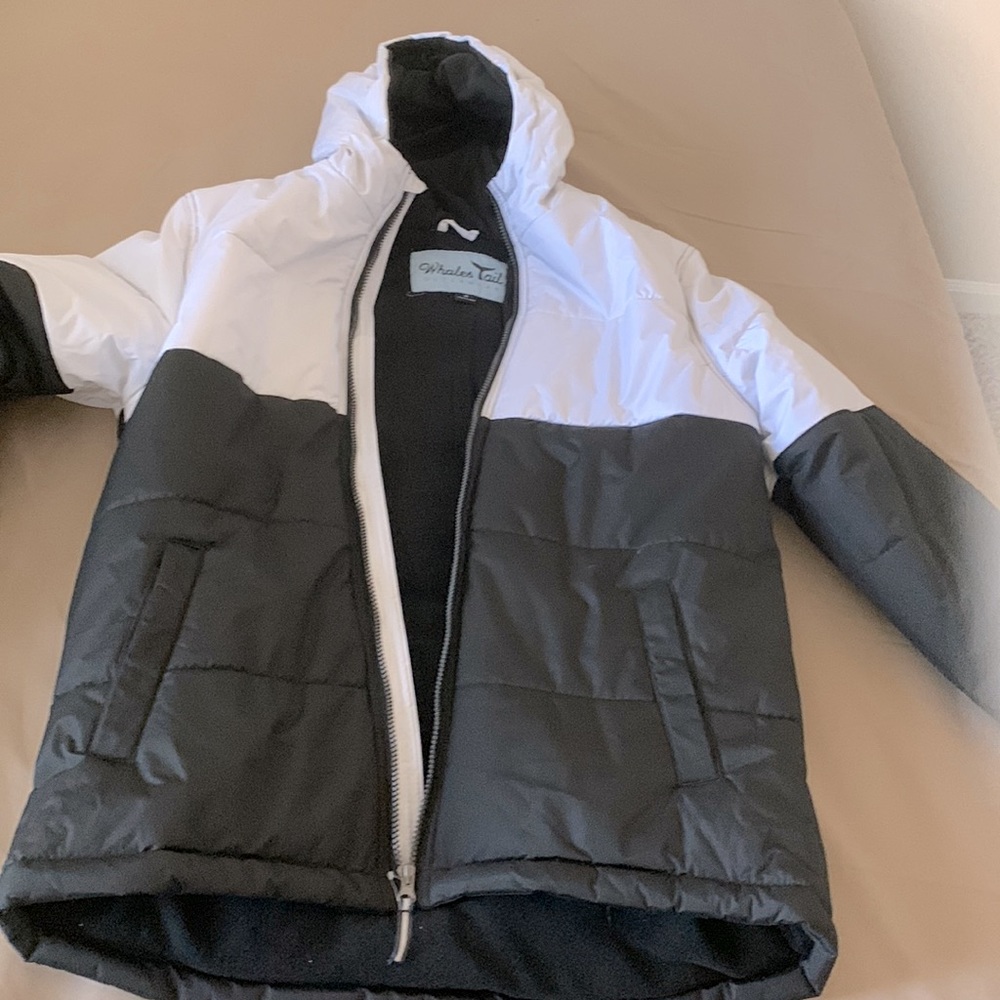 This is a whale tail coat and is for outer wear it is soft inside and size 18
